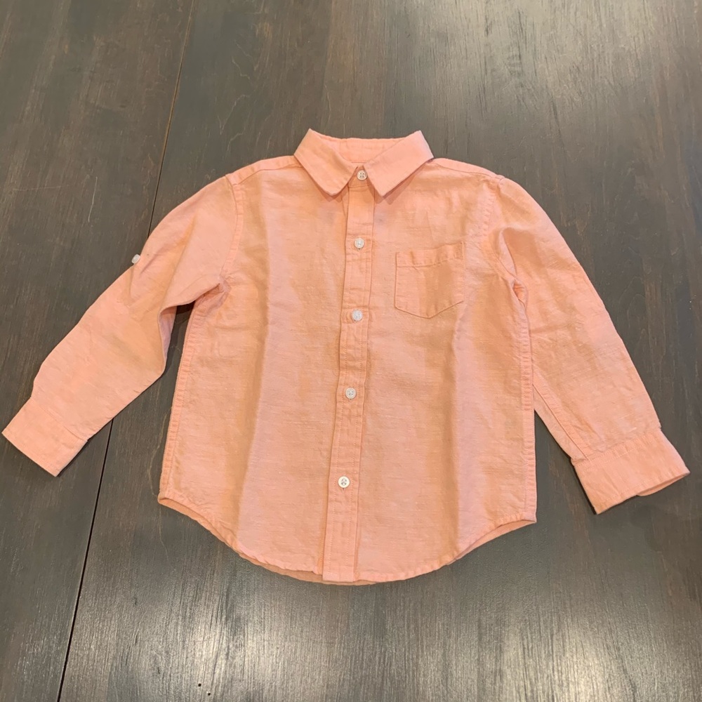Janie and Jack Long Sleeve Button Down